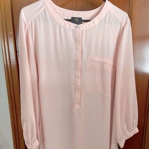 Pretty Pink relaxed fit blouse,  NWOT 2X